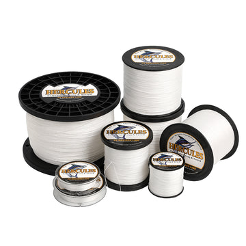 1000M 1094Yds White 10lb-300lb HERCULES PE Braided Fishing Line 8 Strands